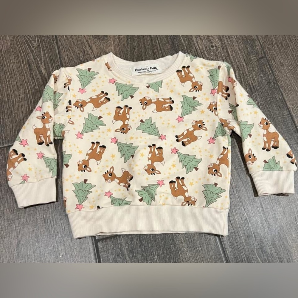 Elisabeth + Faith reindeer sweatshirt
